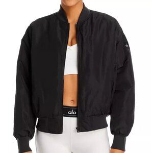 SOLD!!! ALO Yoga Black/Ivory URBANITE Bomber! RARE! ★,｡･:*:･ﾟ☆｡･:*:･ﾟ★,｡･:*:･ﾟ☆
